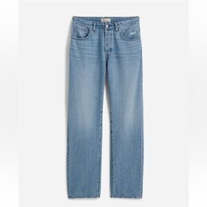 Madewell The Curvy Dean Easy Straight Jean in Northridge Wash